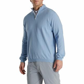 Men's Footjoy Golf Sweater Blue NZ-124515